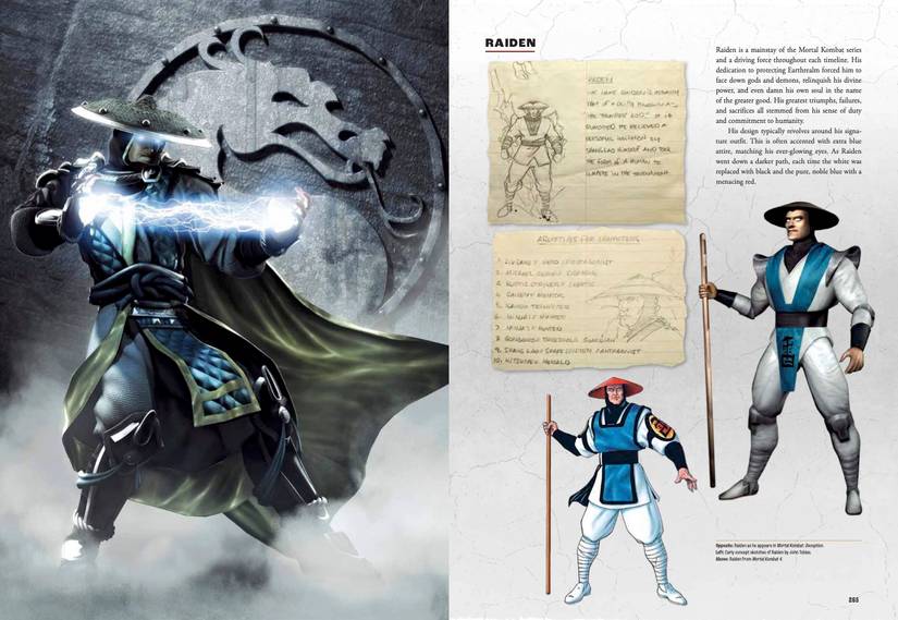 Raiden art in Mortal Kombat: Flawless Victory