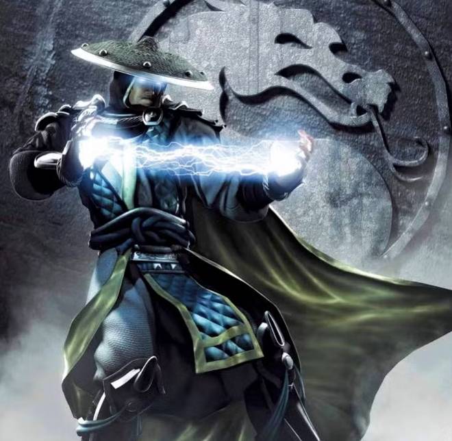 Art of raiden from the mortal kombat art book